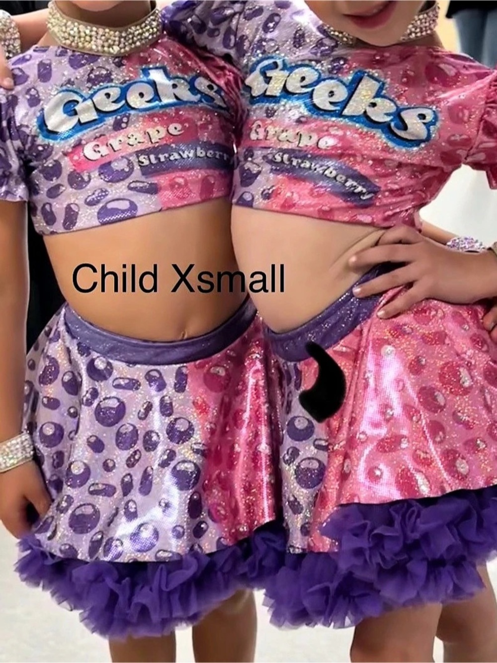 Girls XS Purple & Pink jazz Costume